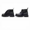 Great LOEWE short boots Mid-cut combat boots black leather Women 36 L815285X72 Used