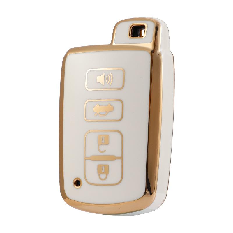 4 Buttons Car Key Case Cover For Toyota Camry Corolla RAV4 Highlander Avalon 2015 - 2017 Smart Control Protector Shell Holder