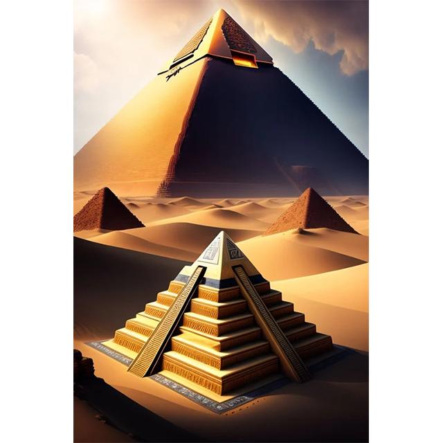 Egyptian Pyramid Temple Sphinx Prints Poster Canvas HD Painting Modern Wall Art Pictures For Living Room Bedroom Home Decoration