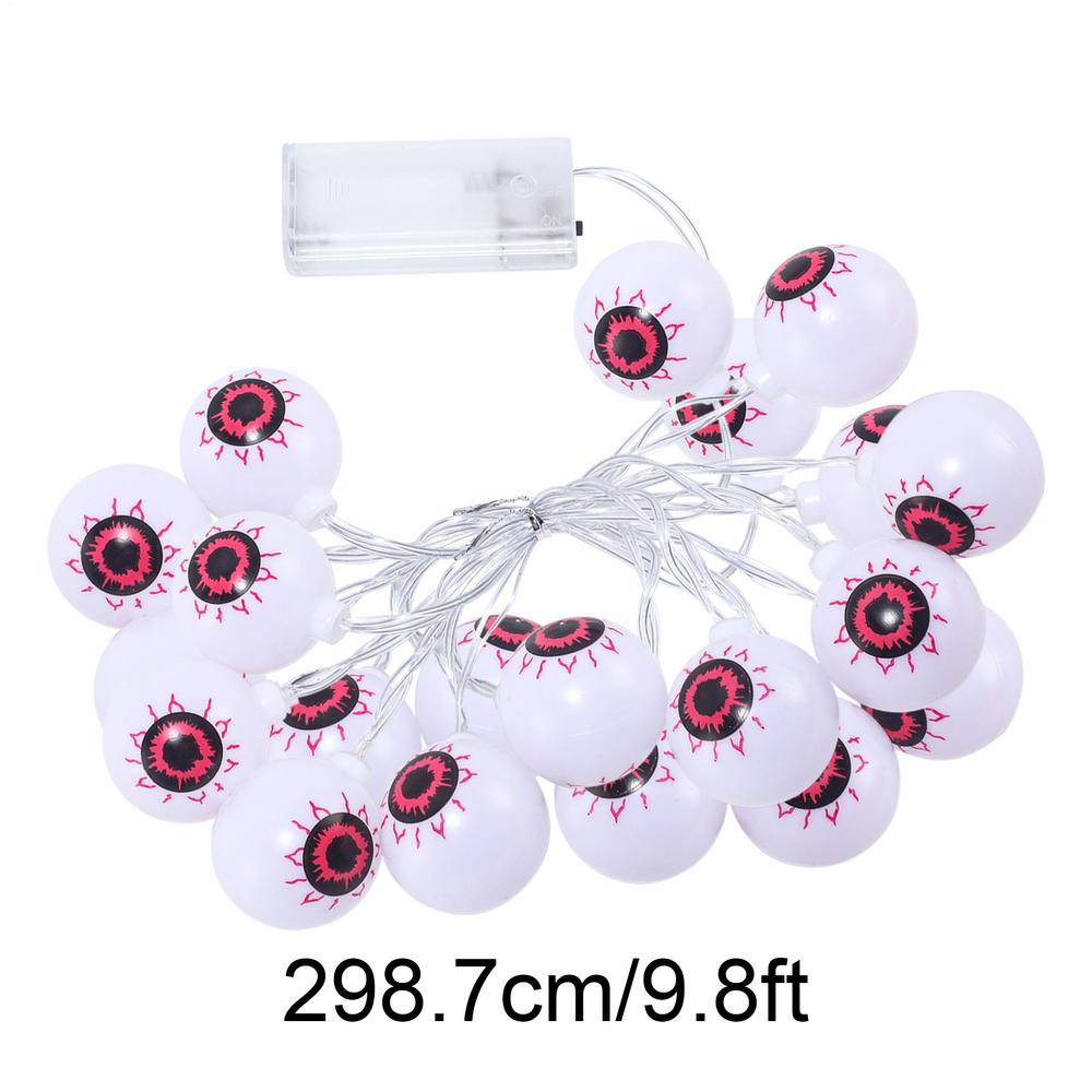 Halloween Eye Light String Decoration 9.8FT Halloween Eyeball Festival Decorative Light String 20 Led Battery Operated Eyeball