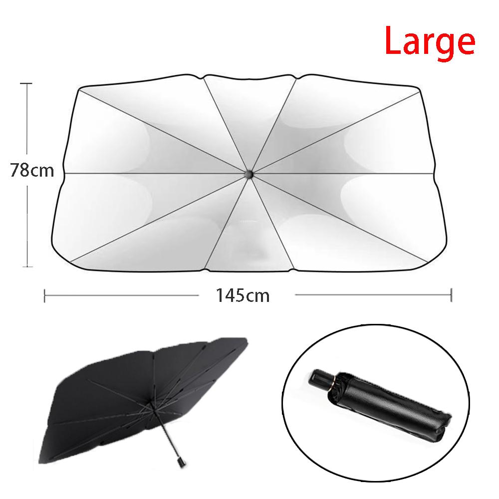 Car Umbrella Windshield Sunshade Foldable Sun Shade Front Window Cover for UV Block Heat Portable Protector ParasolWindshield Sunshades 1
