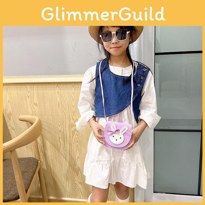 Rabbit Butterfly Knot Pattern Cute Girl Crossbody Bag Child Mini  Bag Accessory