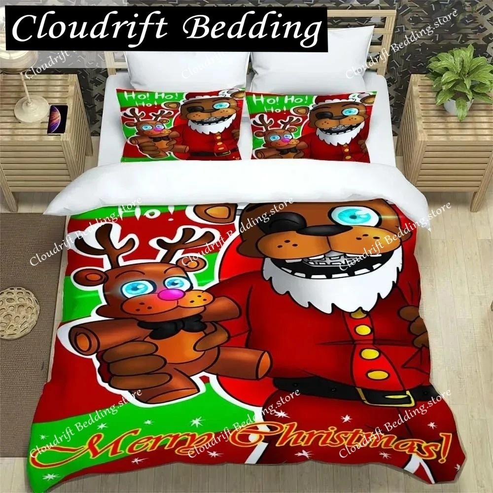 F-Five-Nights At Freddy´s FNAF Bedding Sheet Set King Twin Double Boys Bedding Mircofiber or Polyester Duvet Cover
