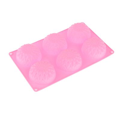 3D Chrysanthemums Silicone Mold Diy Flowers Soap Candle Molds Sunflower Cake Decoration Tools 6 Grids Resin Mold