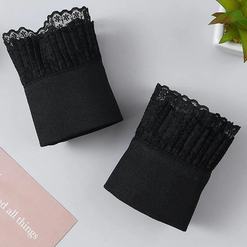 White Shirt Fake Sleeve for Women Blouse Tops Detachable Cuff Sleeved Girls Sweater Wrist Warmers Horn Cuffs Clothing Accessory