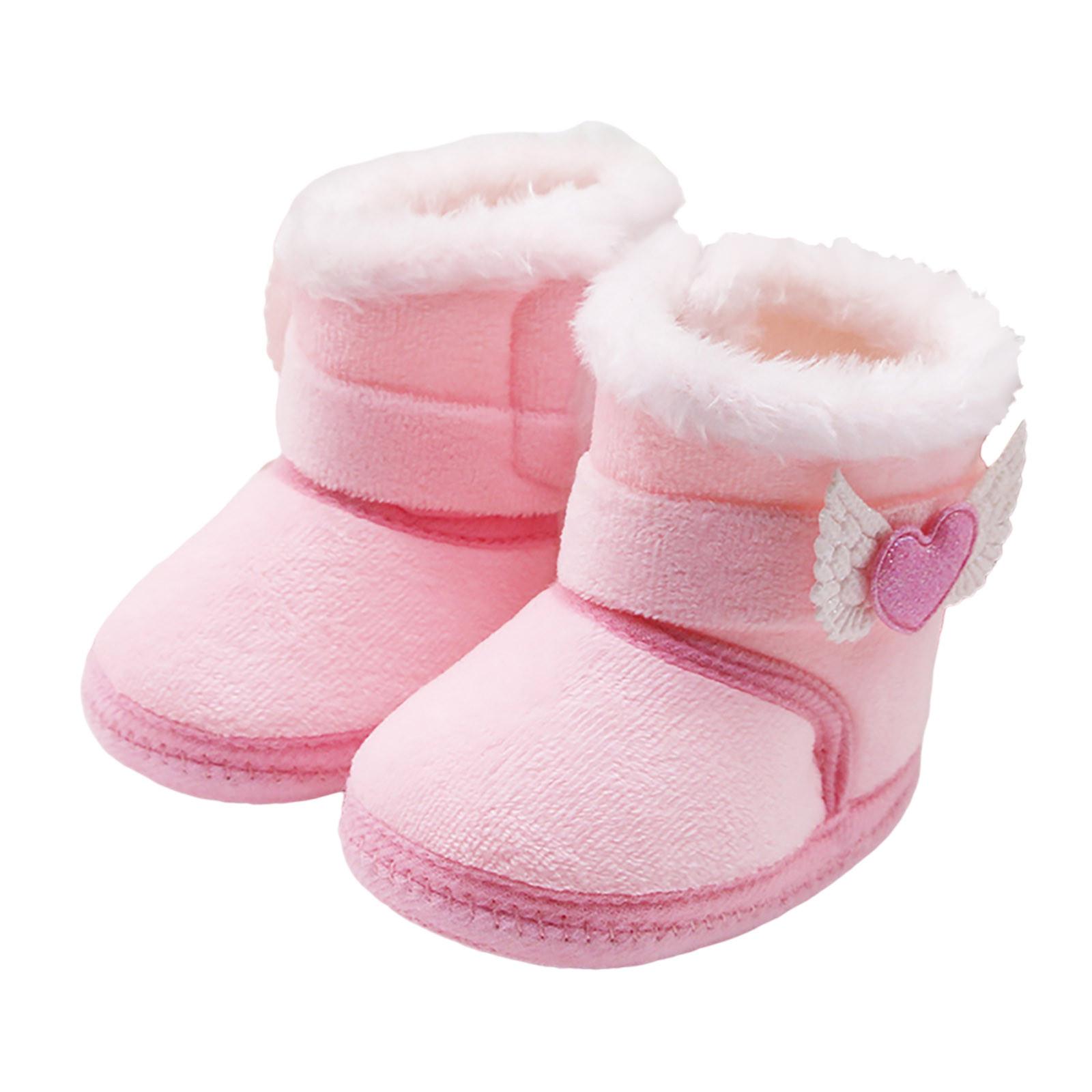 Рождественские детские сапоги со снежным принтом для новорожденных на мягкой подошве — фото 4