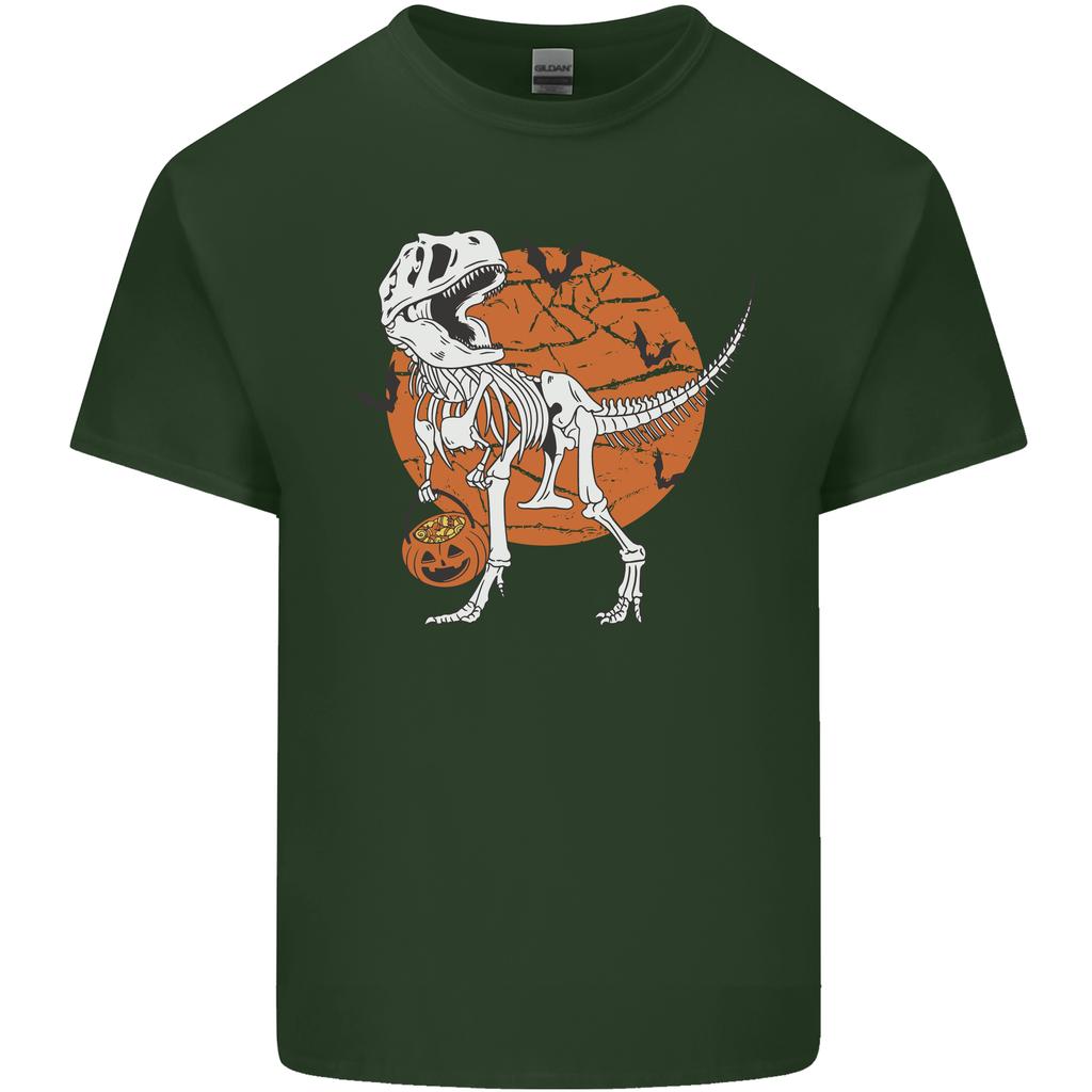 Dinosaur Halloween TRex Unisexs Light Cotton TShirt