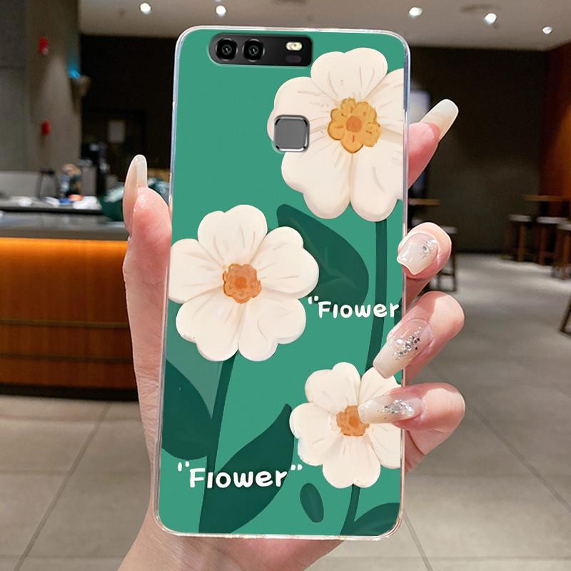 For Huawei P9 EVA-L29 L09 Case Huawei P9 Plus VIE-L29 L09 Cover Clear Luxury Fashion Butterfly Flowers Soft Silicone Phone Case