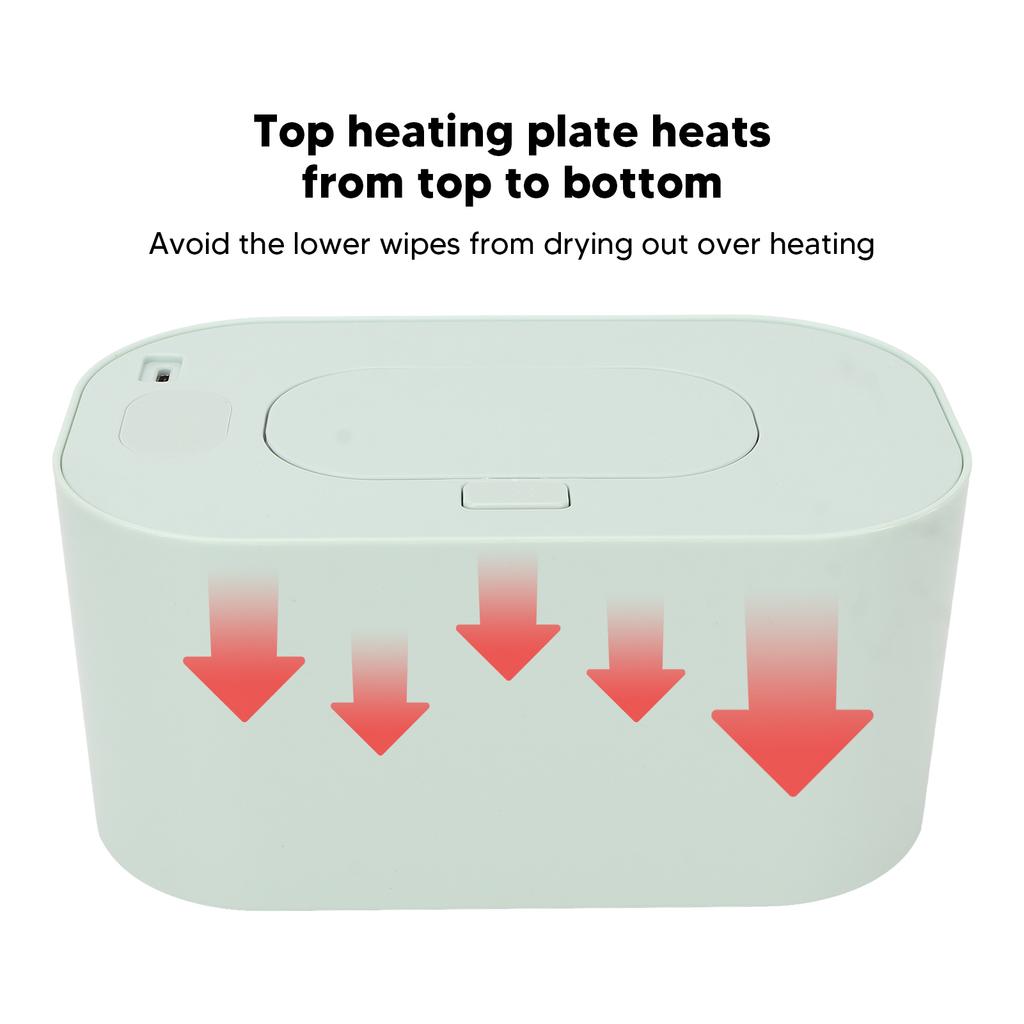 Baby Wipe Warmer Thermostat Temperature USB Portable Diaper Wipe Warmer for Outdoor Use