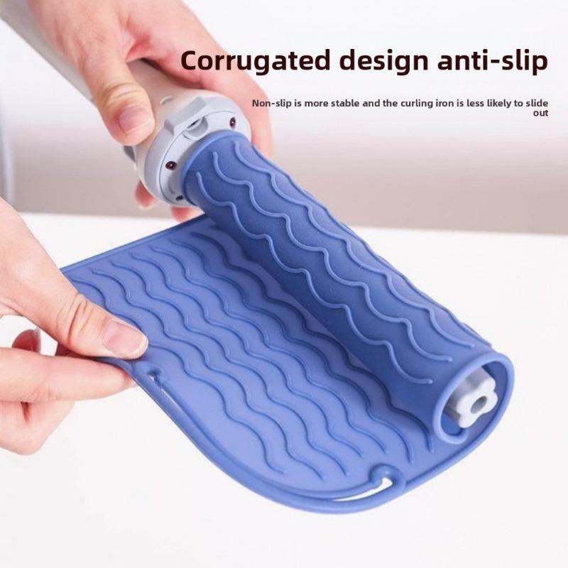 Curling Iron Salon-specific Electric Flat Iron Non-slip Heat-insulating Pad