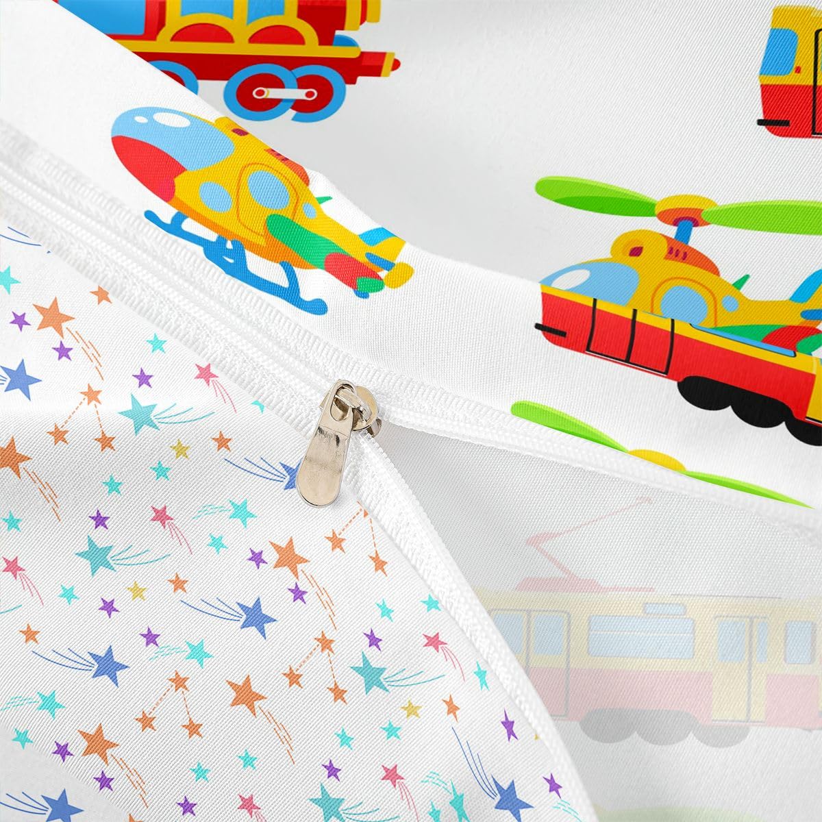 

Feelyou Polka Dots Duvet Cover Set Queen Size Black White Circles Geometric Bedding Set for Kids Adults, Modern Simple Microfiber Polyester 155x200cm
