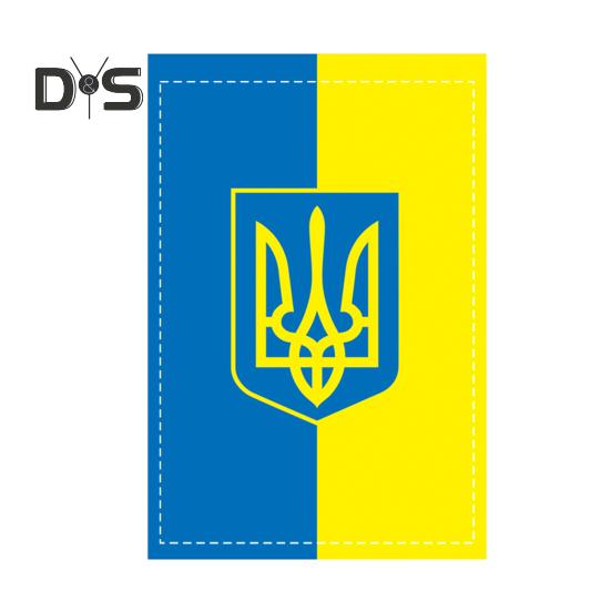 

12 x 18 прапор України двосторонній патріотичний український національний банер прикраса зовнішня вивіска у дворі для декору стін балкона в саду B