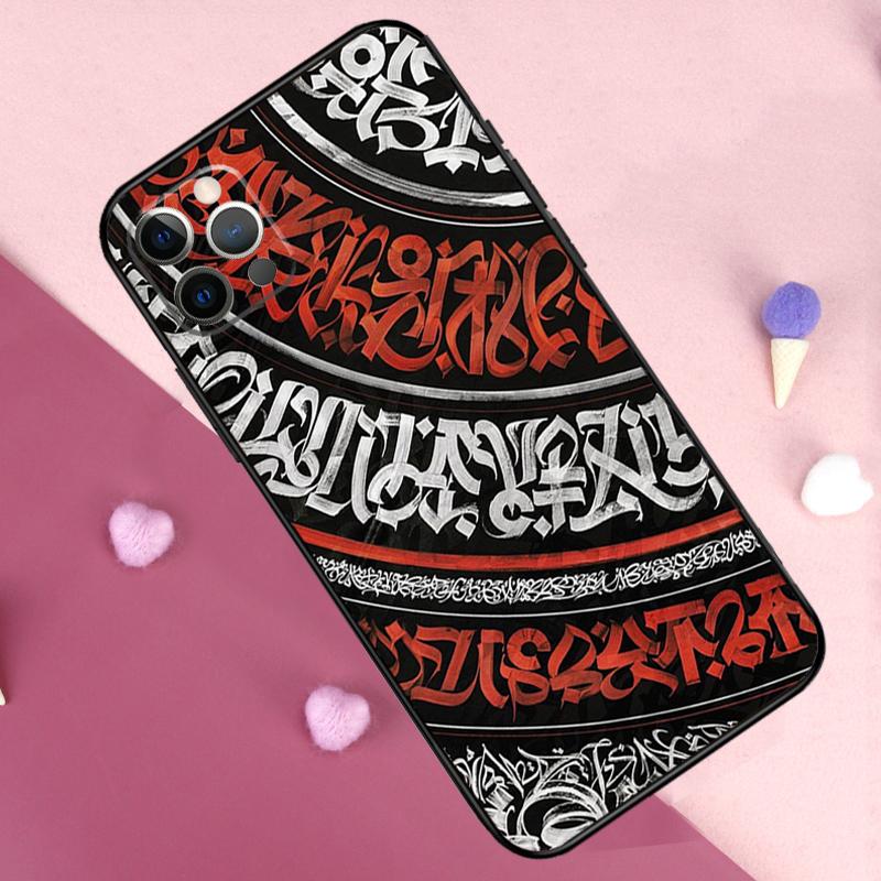 Pokras Lampas Art Graffiti Phone Case For iPhone 17 Pro Max 14 15 16 Plus 11 Pro Max 12 13 Mini 16e 17 Air Back Cover