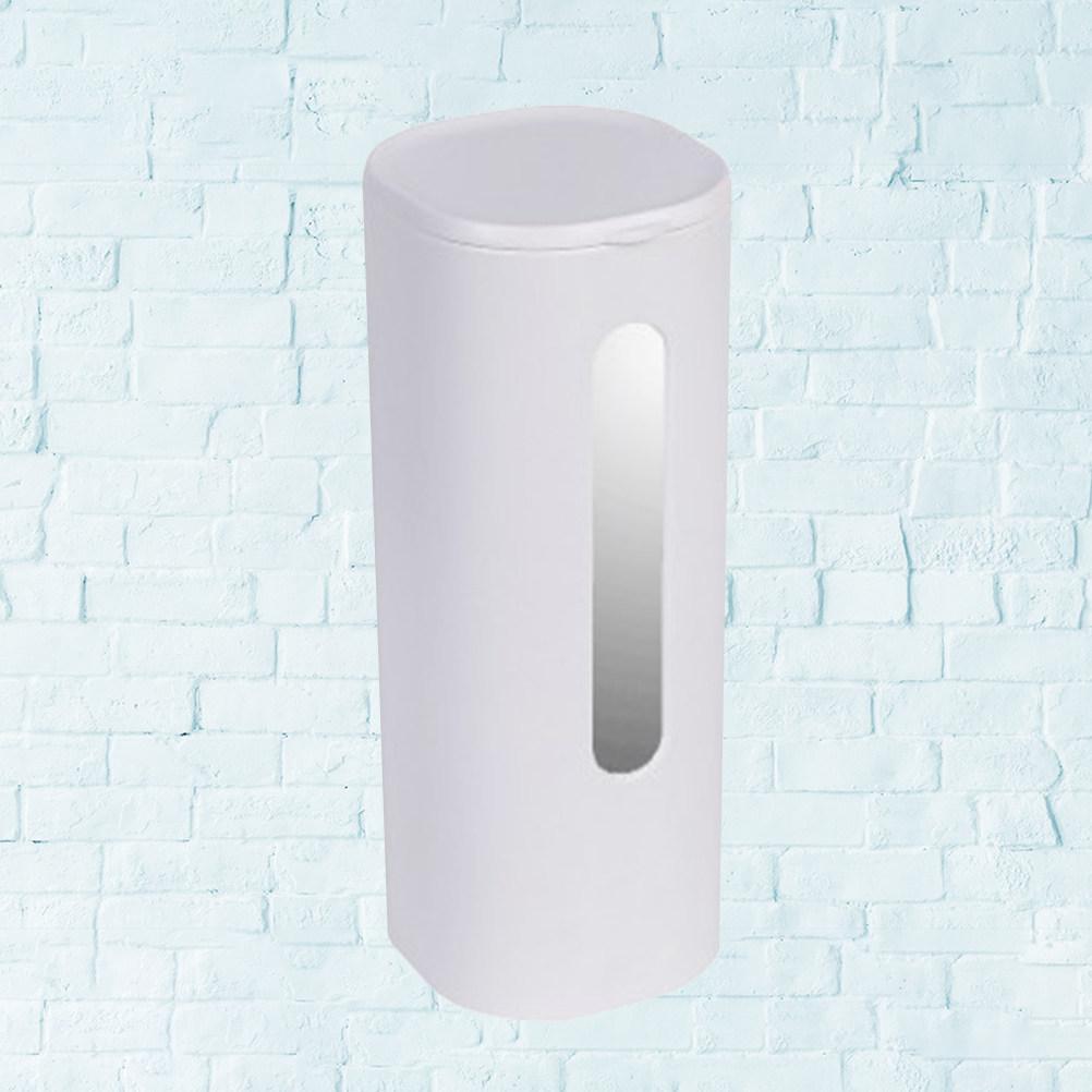 White Automatic Paper Cup Rack Food Grade Material Punch-Free Storage Rack with Dustproof Cap Easy Refill for Water Dispenser