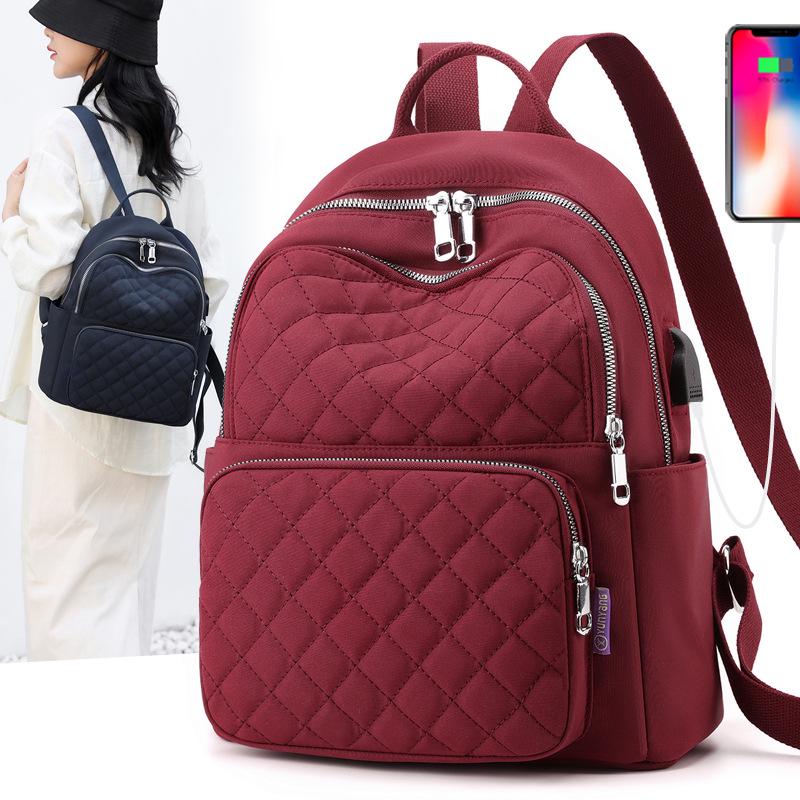 Women's Large Capacity Nylon Crossbody Mommy Bag