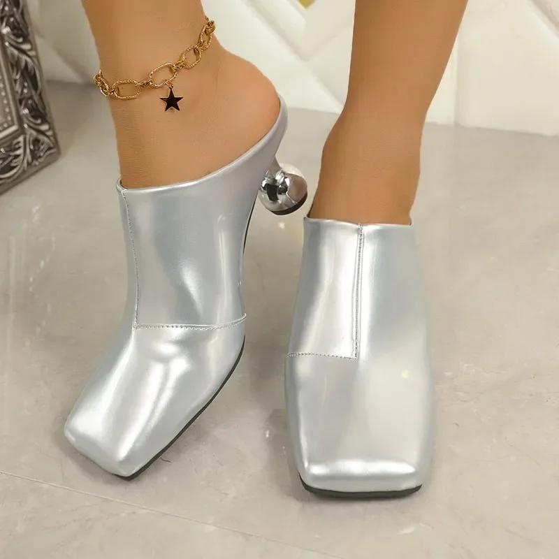 Ladies Shoes on Sale 2025 High Quality Fashion Plus Size Dress Slippers Women New Outdoor Best Seller High Heels Women Sandals