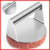 Stainless Steel Smash Burger Press Hamburger Patties Meat Masher Circular Meat Press Mold for Deli Meats Kitchen Accessories