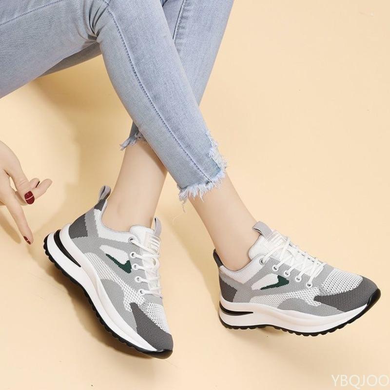 Fashion Spring summer new sports fashion mesh breathable casual shoes simple comfortable anti slip wear-resistant women's shoes
