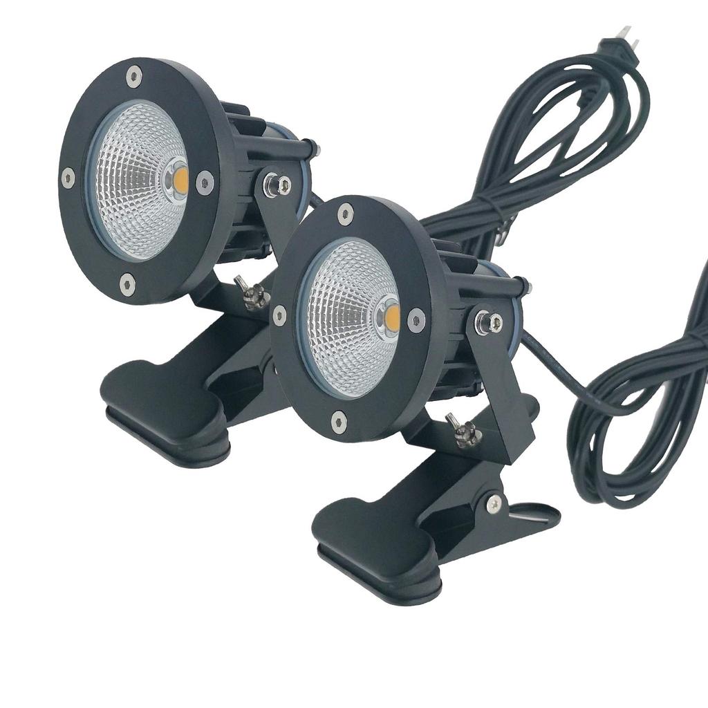 LED Clip Light 12W Bulb Color 2700K 100W Equivalent 1300LM IP65 Waterproof Rainproof Strong Spring Wire 3m Suitable for Indoor and Outdoor Suitable