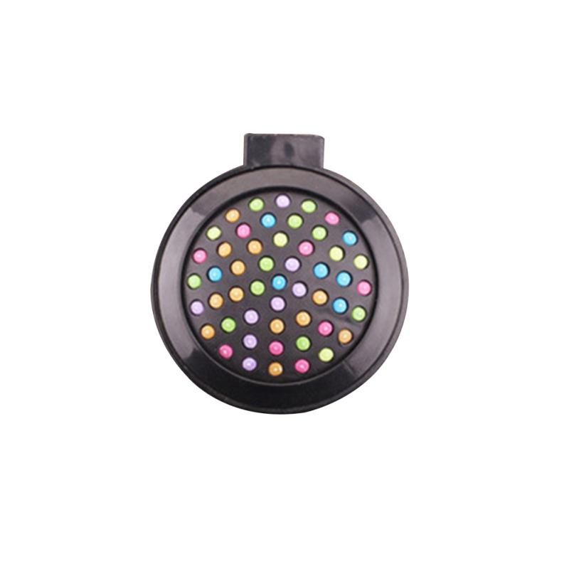 Mini Portable Folding Massage Comb Airbag Massage Round Rainbow Mirror Anti-Static Comb