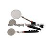 Universal Telescopic Folding Inspection Mirror with Large & Small Reflective Round Mirrors