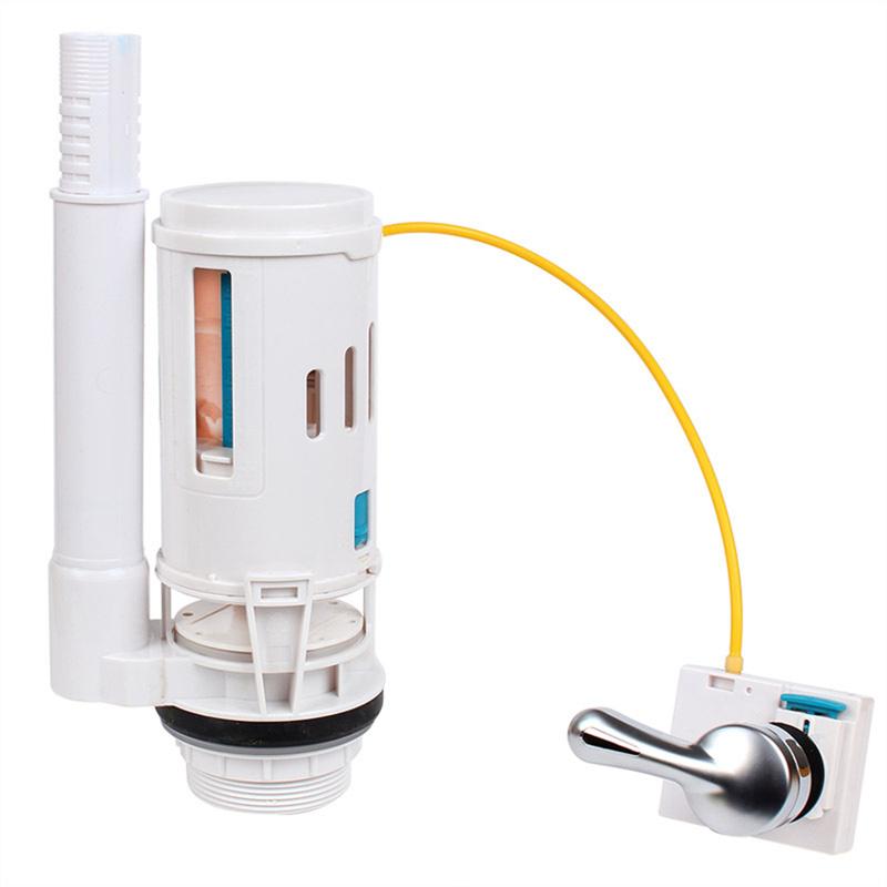 Split Toilet Drain Valve Toilet Cistern Flush Valve Overflow Lever Operated 1/2 Piece Bathroom WC Water Tank Fittings