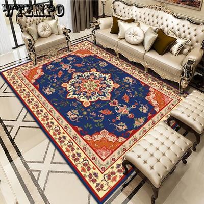 Ethnic Style Carpet Living Room Coffee Table Carpet Large Area Bedroom Retro Bohemian Underfloor Mat Floor Mat Rug