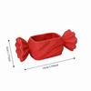 Boîte de rangement forme bonbon imprimée 3D couleur unie Porte-bijoux multifonction créatif Décoration sucrée Organiseur de bureau Bureau