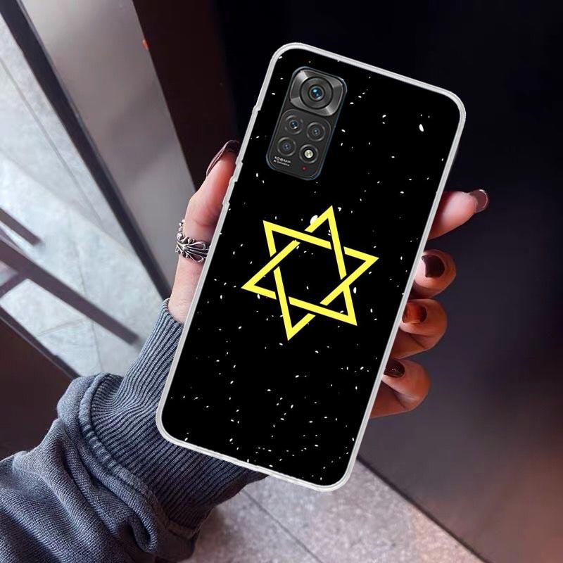 David Jewish Star Symbol Phone Case For Xiaomi Redmi Note 10 11 12 13 14 15 Pro Plus 11S 12S 14S 11T 11E 10S Soft TPU Back Cover