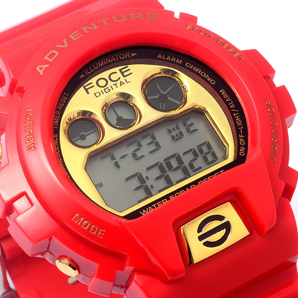 Poche Unisex Sports Urethane Band Digital Watch Fd121Rd