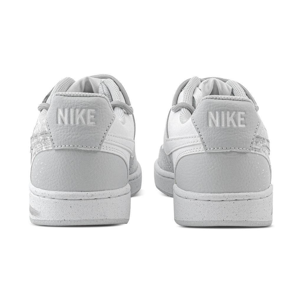 Nike Court Vision Dull Gray Ghost, Heart Box Abrasion Resistant Low Top Skateboard Shoes Men's Light Gray HM9862-002(Team529--)