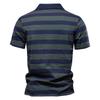 New Men's POLO Shirt with Striped Lapels for Spring and Summer