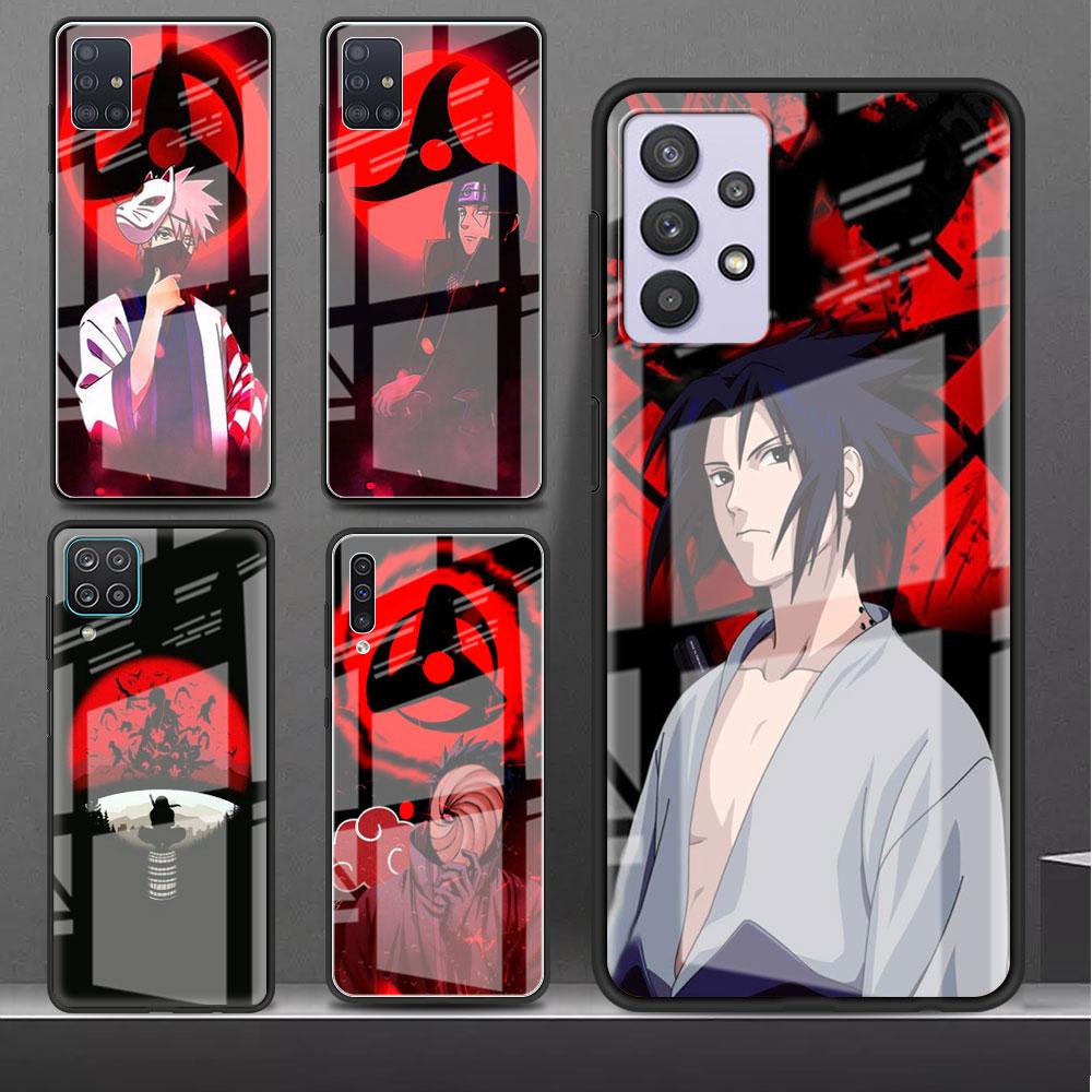 

Стеклянный чехол с рисунком аниме для Samsung Galaxy A52 A71 A50 A51 A70 A21s A31 A72 A10 A12 A30 A22 5G, чехол для телефона