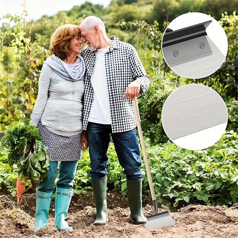 1 pz, Pala da Giardino in Acciaio Inossidabile, Multifunzionale e Senza Manico, Strumento da Giardino in Metallo per Diserbo, Pala per Pulizia Domestica da Giardino Esterno