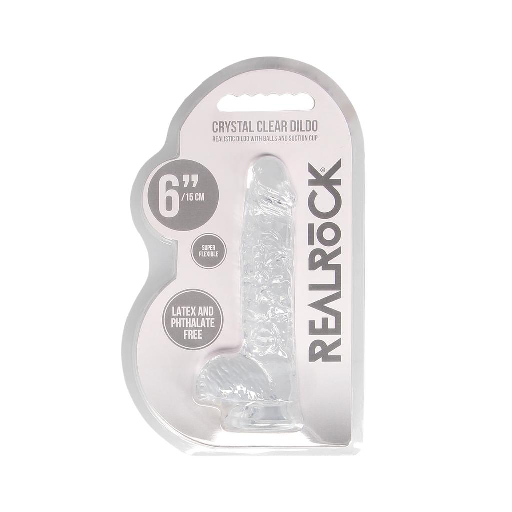 RealRock - Realistic dildo with balls 15 cm