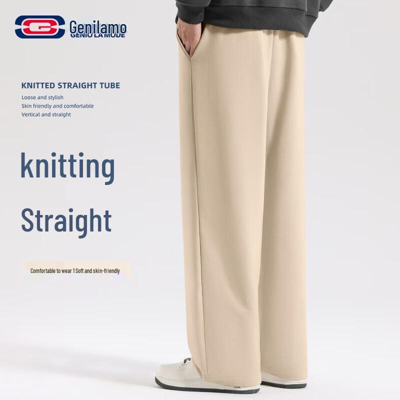 Мужские вязаные спортивные брюки свободного кроя GENIOLAMODE XL