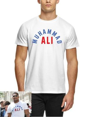 T-shirt Ispirata a Muhammad Ali AJ Maglietta Leggenda del Pugilato Maglietta da Allenamento Palestra Uomo