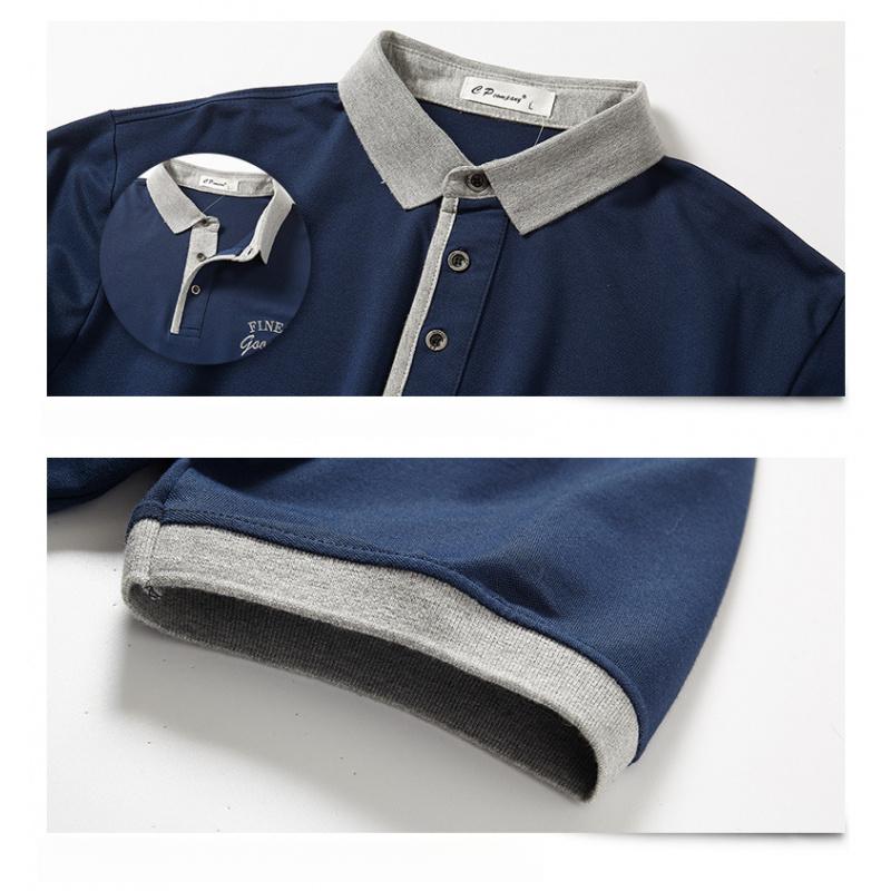 Men'S T-Shirt Plus-Size Short-Sleeved Polo Shirt For Young And Middle-Aged Men Cotton Sweat-Absorbing Business Casual Half-Sleeve Polo Shirt