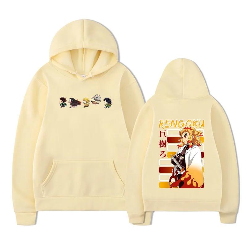 

Осенние толстовки Анджуро Бакуго для мужчин и женщин, модные уличные свитшоты, винтажные пуловеры, худи Тандзиро, топы оверсайз 3XL