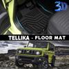 Waterproof Non-Slip 3D Floor Mats for 2023+ Suzuki Jimny Five-Door (RHD) JC74 JB74xl.
