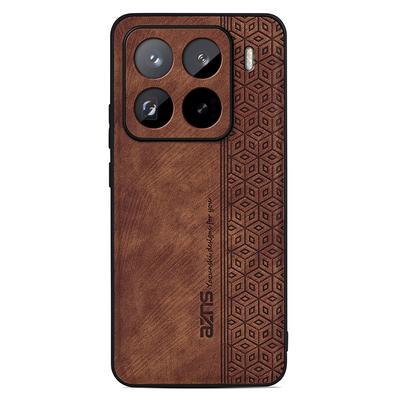 AZNS For Xiaomi 15 Pro Case Protective PU Leather Covered TPU Phone Shell