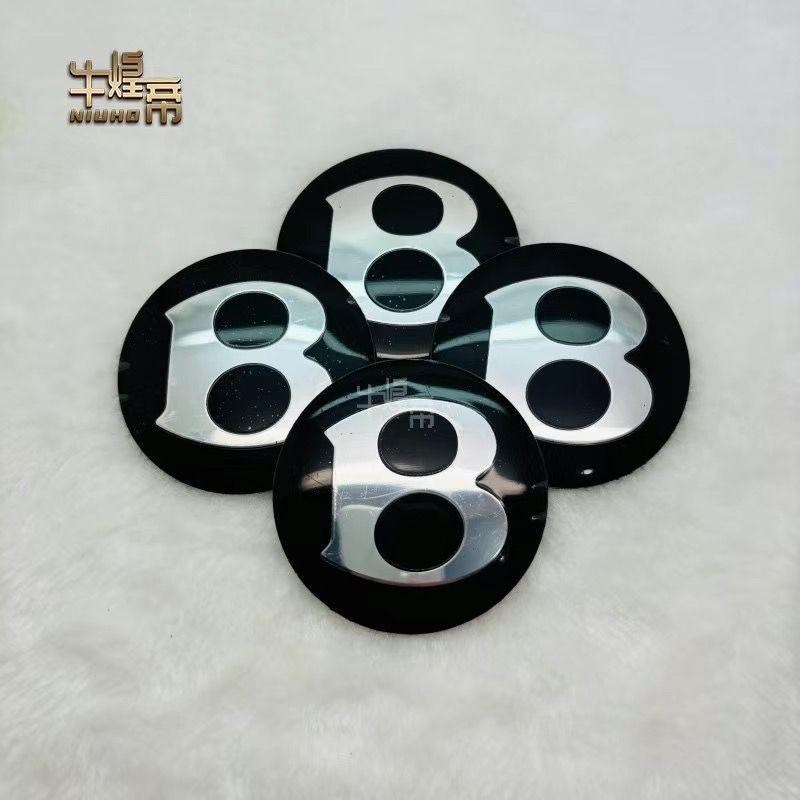 For Bentley LOGO Wheel Decoration Cover Car Accessories Auto Rim Cover Hubcaps Bentayga and Mulsanne Car logo Stickers 56mm65mm