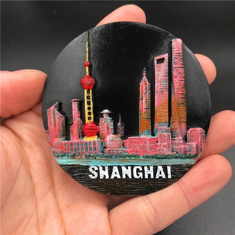 Shanghai Fridge Magnets Beijing Travelling Souvenirs Home Decor China Fridge Stickers Christmas Gifts Message Board Stickers