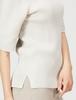 Mira Owen Big Sleeve Organic Rib Knit 09WNT222178 IVR 1 Women's