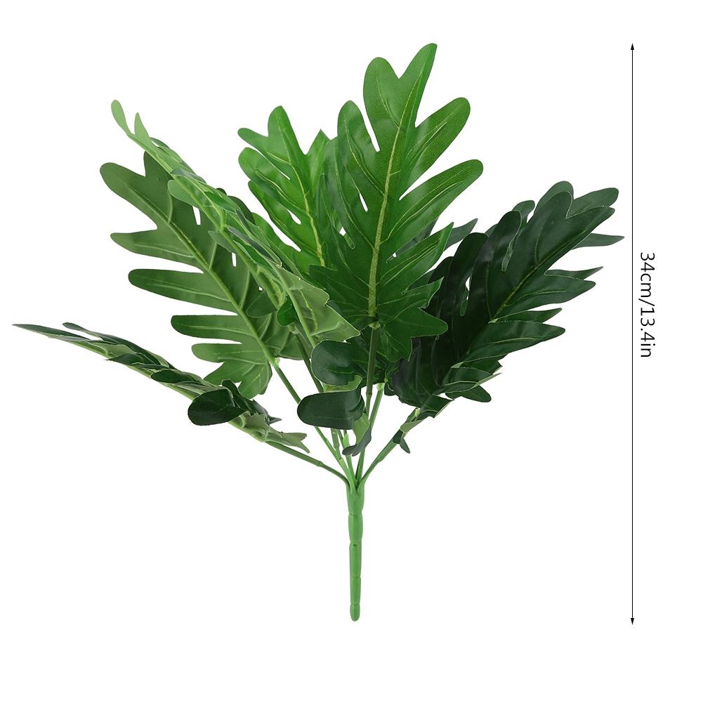 Kunststoff Künstliche Gefälschte Laub Grün Gras Pflanze Blatt Home-Office Party Garten Decor