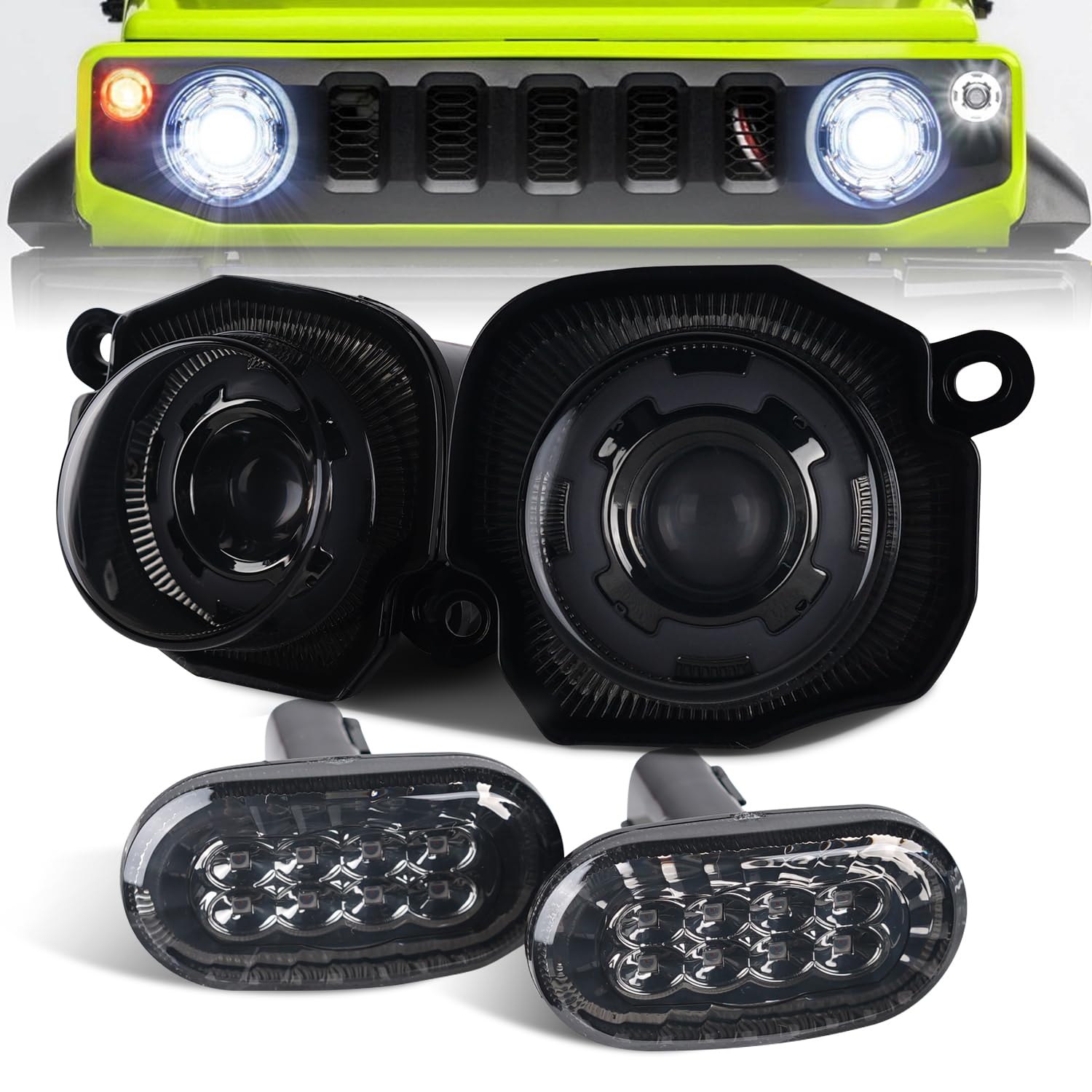

Dedicated LED Front Turn Signal Side Marker Lamp Set for Suzuki Jimny Sierra and Nomad Features include turn signal daytime running light bright