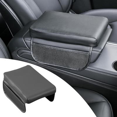 SEIWA Armrest Cushion Storage Armrest Box Side Pocket M Perforated Leather Universal Height Easy Installation by Wrapping Around the OEM Smartphone
