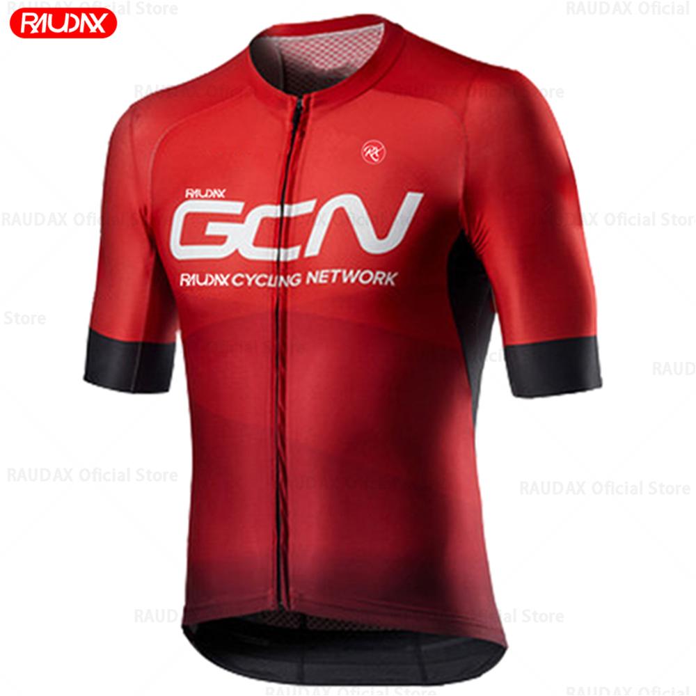

2026 Raudax GCN Youth Bike Shirts Triathlon Cycling Jersey Set Breathable Summer Bicycle Clothing Mountain Bike Riding Clothes 5XL