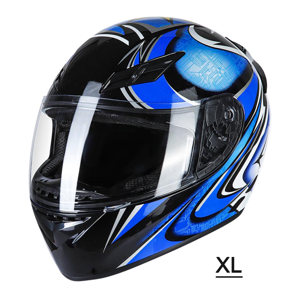 Casque Intégral Moto Rapid Street - Confort Maxi Toute L'année - Taille M/L/XL - Design Cool