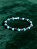 Natural Stone Bracelet Hematite & Turquoise Beads Geometric Irregular Shape for Vigour Protection Good Fortune Strength Jewelry